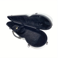 4/4 Full Size Carbon Fiber Violin Case Lightweight Hard Shell With Back Strap 2 Bow Holder Fiddle Case