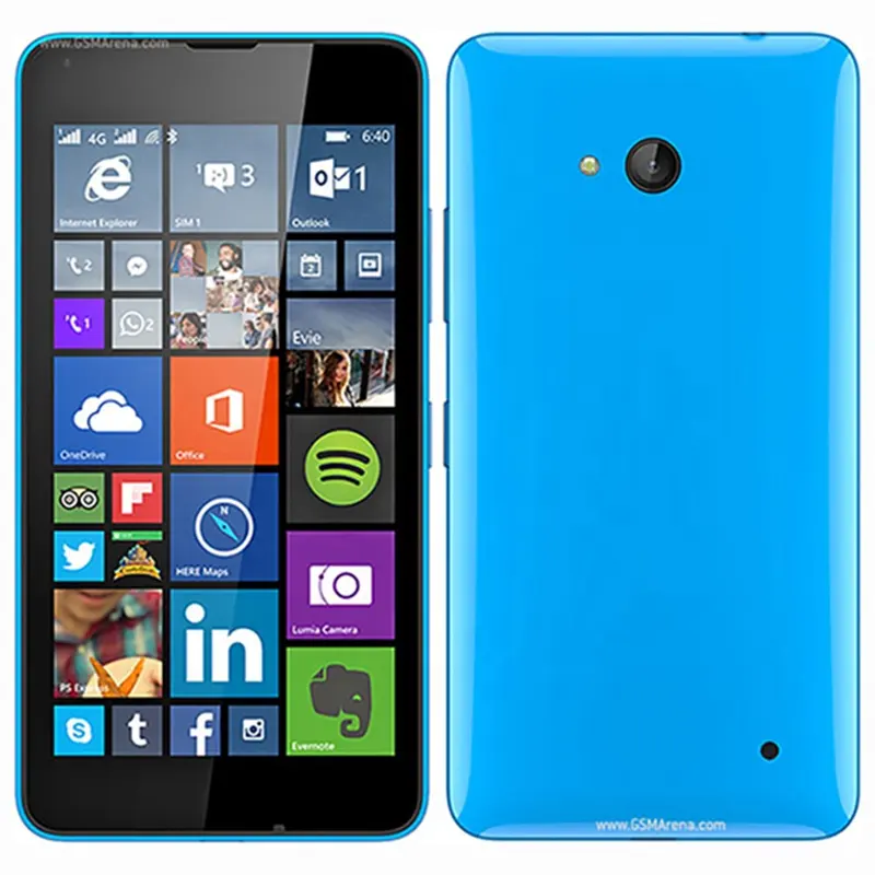 Para Lumia 640 Dual SIM Card 5.0 "13MP Quad Core 1GB 8GB Desbloqueado Touchscreen 3G Telefones celulares