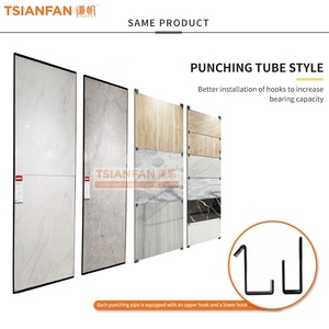 Mới ra mắt Acrylic Rack hiển thị tráng men tấm gạch Giá Kính công nghiệp hiển thị phiến đá cẩm thạch đứng - Product Image 5