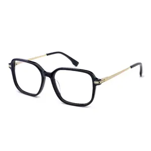 Модные Ретро Необычные высококачественные ацетатные металлические оправы для очков, оптические защитные очки с синим излучением