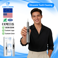 CURVY MOON - Removedor de Sarro Dental Ultrasónico Eléctrico de Buena Calidad, Blanqueador Dental, Limpiador de Dientes Eléctrico