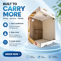 Boîtes de présentation sur comptoir en carton ondulé duplex, personnalisées et imprimées, en matériaux recyclés, RT-Mart