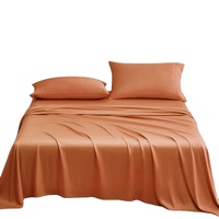 Ensemble de draps en bambou pur 100% biologique Linge de lit Queen King Literie pour la maison