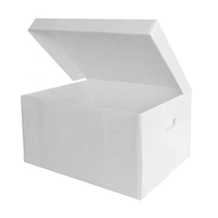 Boîte d'archives A3 en carton alvéolaire PP avec couvercle intégré, boîte de rangement en coroplast, boîtes de classement en plastique ondulé PP