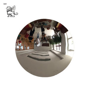 Sculpture en acier inoxydable poli miroir concave, <span class=keywords><strong>art</strong></span> de jardin extérieur moderne, grande taille - Product Image 5