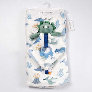 Couverture de sécurité personnalisée OEM pour bébé, en flanelle douce, <span class=keywords><strong>doudou</strong></span> réconfortant, compagnon de sommeil pour nourrisson, mouchoir, cadeau pour nouveau-né - Product Image 5
