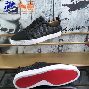 Chaussures de course et de marche pour hommes Christians, chaussures de sport élégantes et design avec doublure en cuir véritable, fermeture à lacets, Louboutins - Product Image 5