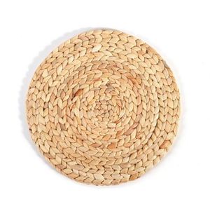Manteles decorativos aislantes tejidos a mano vietnamitas para mesa de comedor, antideslizantes para tazas, cuencos, ollas, sartenes, hogar, de jacinto de agua y vidrio - Product Image 6