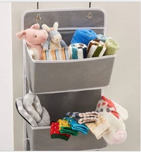 4-<b>Shelf</b> Over the Door Hanging Organizer Wall Mount Storage for Baby Nursery Bathroom Closet Bedroom Dorm Diapers Kids Toys - Product Image 3