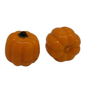 New design hot sale low price wholesale stock cute Halloween glass pumpkin