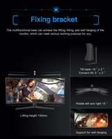 Vente directe d'usine Écran plat incurvé IPS 24'' 27'' 34 pouces Résolution 1K 2K Moniteur de jeu 165HZ