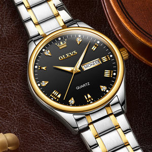 Reloj de Cuarzo para Pareja, Modelo 5563, Nuevo, a la Moda, Resistente al Agua, Clásico, con Correa de Acero Inoxidable, en Oferta - Product Image 3