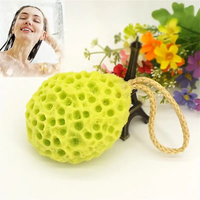 Éponge naturelle en laine de mer pour enlever la peau morte et exfolier masseur douche Pouf brosse de nettoyage mousse pour le lavage du corps et du visage