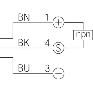 Sensor de proximidad inductivo de montaje empotrado de acero inoxidable IP67 DCC08M02NOK-TSL/40 - Product Image 3