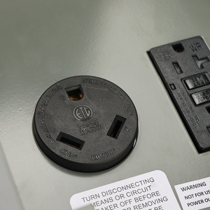 ETL Standard Temporary Power Outlet Panel with <strong>20</strong>, 30 <strong>Amp</strong> Receptacle Installed with <strong>Circuit</strong> Breaker - Product Image 4