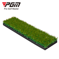 PGM DJD055 Tapis d'entraînement de golf pour simulateur de swing et de frappe, gazon long 5x1.3x0.55