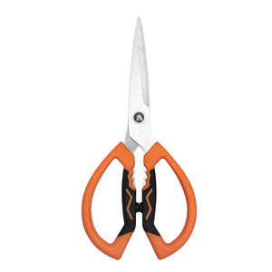 Stainless Steel <b>Kitchen</b> <b>Scissors</b> Orange Black Straight Head Multi Functional For Home Use - Product Image 5
