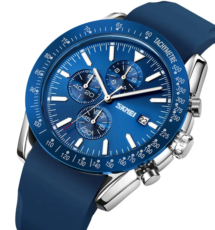 Skmei 9253 blue steel quartz watch cool design man wristwatches waterproof stylish business men watch