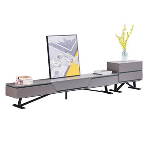 Diseño de muebles de sala de estar, consola de <span class=keywords><strong>TV</strong></span> de mármol gris, Unidad de medios, aparador, juego de mesa de centro - Product Image 6