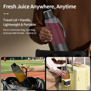 Batidora de Mano Eléctrica Autolimpiante de 600 ml de Gran Capacidad, Portátil y Personal para Fitness, Entrenamiento, Uso en el Automóvil, Preparación de Smoothies - Product Image 6