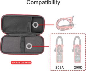 Accessoires électroniques de protection rigide personnalisés mallette à outils en EVA pour <span class=keywords><strong>KAIWEETS</strong></span> HT208D/HT208F/HT208A sac de voyage pour pince ampèremétrique - Product Image 4
