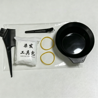 Kit de coloration et décoloration des cheveux jetable 8 pièces avec bonnet de douche - Outils de coiffure pour la maison et le bricolage