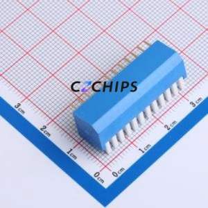 DL-12LT DIP Switch Through hole Component (THT),P=2.54mm Switch Piano Key Single Pole Single Throw 12 2.54mm - Product Image 2