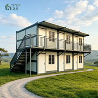 Maisons conteneurs modulaires préfabriquées démontables et portables de 10, 20 et 40 pieds pour la maison et la chambre à coucher