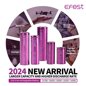 2024 nuevo producto Efest Imr <span class=keywords><strong>18350</strong></span> 1400Mah 7A 3,6 V batería recargable de iones de litio para taladros eléctricos Drone linterna - Product Image 6