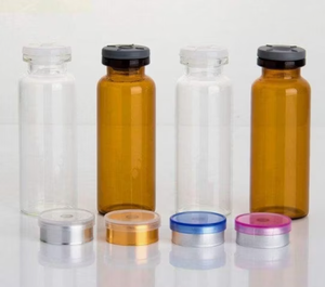 Botellas de Vidrio Transparente Ámbar de Dos Tonos para Almacenamiento, Tapas Metálicas de Colores Surtidos, Diseños Lineales y en Grupo Sin Impresión - Product Image 4