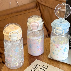 Summer Water Bottle For Girls Plastic Cup Double Drinking Large Capacity Portable Straw Cup Bpa Free Back To School - Product Image 3