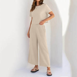 2021模糊休闲装套装女式，蓬松毛衣开衫和裁剪上衣<span class=keywords><strong>3</strong></span>件套/ - Product Image 4