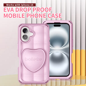 Nouvelle Coque de Téléphone de Luxe pour iPhone 13 14 15 16 16 Pro Max Plus, Conception Amour, Support Coussin d'Air, pour Femme - Vente en Gros - Product Image 2