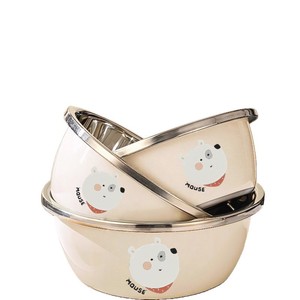 Stainless Steel Basin <b>Set</b> 3 Pieces Multifunctional For Kitchen <b>Washing</b> Dough Baking Induction Use - Product Image 1