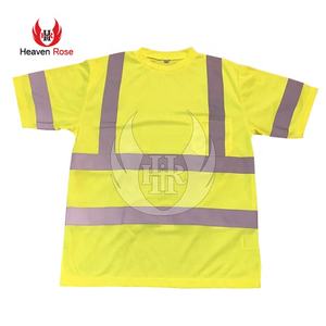 Camiseta de manga corta reflectante para hombres, prenda de vestir, cómoda, de alta visibilidad, para construcción al aire libre, superventas - Product Image 1