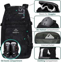 Sac de ski personnalisé avec fond et extérieur imperméables, idéal pour les voyages, parfait pour les bottes de snowboard et de ski, échantillon gratuit