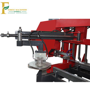Aserrador de banda hidráulica grande automático Sierra de banda horizontal Máquina de aserradero diésel Aserradero de banda de madera de servicio pesado para la venta - Product Image 6