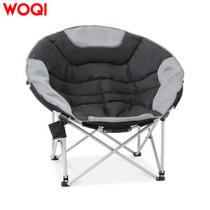 Chaise de camping pliante ronde en aluminium légère Woqi avec porte-gobelet, chaise de jardin - Product Image 4