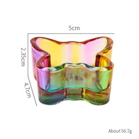 Fournitures pour ongles, manucure, bijoux, verre cristal, plats pour nail art, design cœur, papillon, fleur, plat à dappen professionnel pour ongles liquides