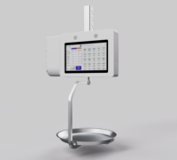 Báscula con Escáner de Código de Barras Suspendido para Android/Windows, Bluetooth, Wi-Fi, NFC, Impresora Integrada de 58 mm, Pesaje Preciso, Punto de Venta para Productos Frescos