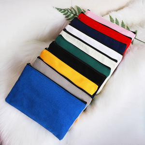 Trousse de <span class=keywords><strong>maquillage</strong></span> en toile personnalisée à la mode avec motif <span class=keywords><strong>licorne</strong></span> mignon, étui à crayons à fermeture éclair, style bonbon pour les filles, logo personnalisé - Product Image 2