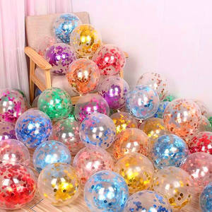 12-Inch Wedding Decoration Birthday Party Decoration Paper Sequin Balloon Stuff Golden Bubble Balloon - Product Image 1
