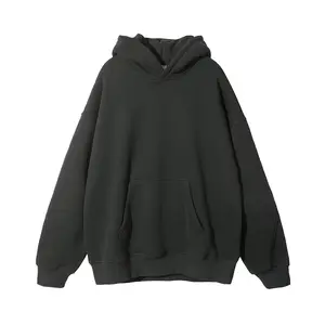 HIC High Quality Custom Logo 400G 100% Cotton Heavyweight Fleece Blank Oversized Plus Size Men'S Hoodies