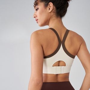 Sous-vêtements de sport extensibles pour femmes résistant aux chocs dos croisé vêtements de yoga soutien-gorge de sport gilet de fitness - Product Image 2