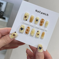 Ongles à presser tendance, mignons et réutilisables pour femmes et filles, lot de 30 pièces pour la beauté des ongles YO-142