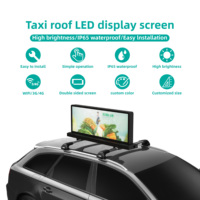Pantalla LED P4 IP65 para Exteriores, Letrero Publicitario de Seguridad para Taxis, Pantalla de Doble Cara de Alta Luminosidad para Techo de Automóvil