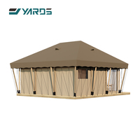 Tente Safari de Luxe pour Camping Familial Extérieur Usine – Toile Glamping en Bois Massif Imperméable avec Salle de Bain