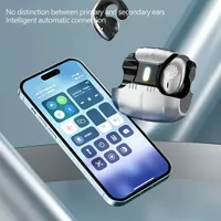 Earphone Jepit Telinga Terbuka Konduksi Tulang Udara Headset Nirkabel Latensi Rendah Kontrol Sentuh Earbud Olahraga