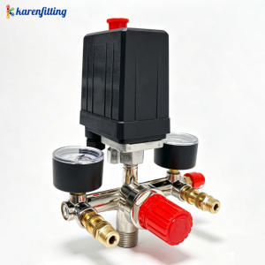 Directo de Fábrica: Interruptor de Presión Cuadrado de Cuatro Orificios para Compresor de Aire, Regulador y Conjunto de Salida de Cuatro Orificios - Product Image 6