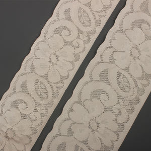 Высококачественная защищенная эластичная тесьма кружевная модная эластичная кружевная отделка пояс кружевная эластичная тесьма - Product Image 2